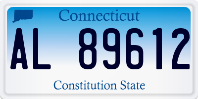 CT license plate AL89612