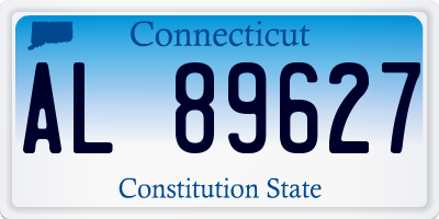 CT license plate AL89627