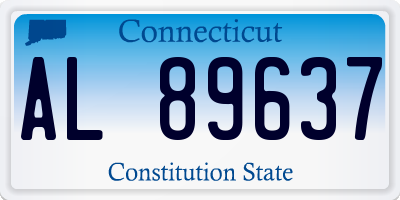 CT license plate AL89637