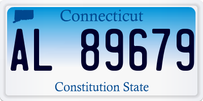CT license plate AL89679