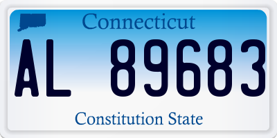CT license plate AL89683