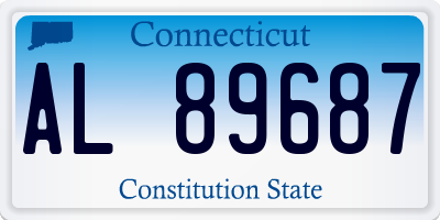 CT license plate AL89687