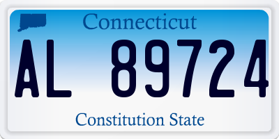 CT license plate AL89724