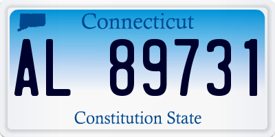 CT license plate AL89731