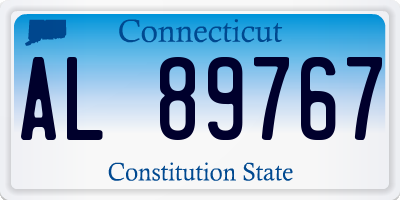 CT license plate AL89767
