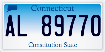 CT license plate AL89770