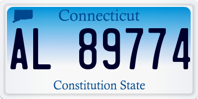 CT license plate AL89774