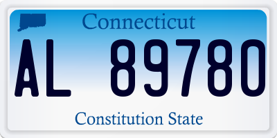 CT license plate AL89780