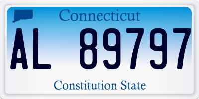 CT license plate AL89797