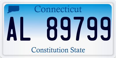 CT license plate AL89799