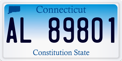 CT license plate AL89801