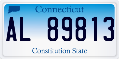 CT license plate AL89813