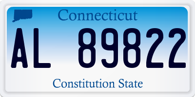 CT license plate AL89822