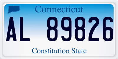 CT license plate AL89826