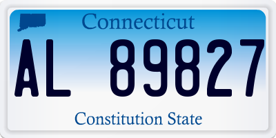 CT license plate AL89827