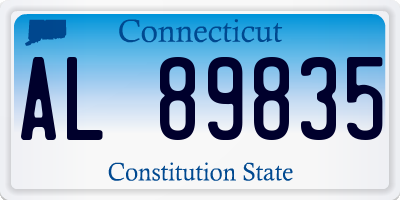 CT license plate AL89835