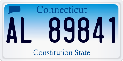 CT license plate AL89841