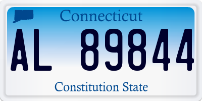CT license plate AL89844
