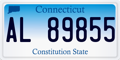 CT license plate AL89855