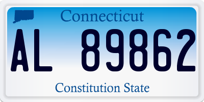 CT license plate AL89862