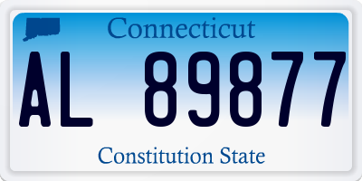 CT license plate AL89877