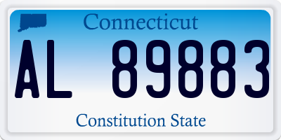 CT license plate AL89883