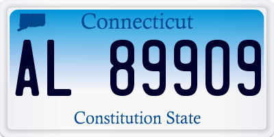 CT license plate AL89909