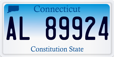 CT license plate AL89924
