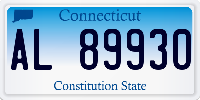 CT license plate AL89930