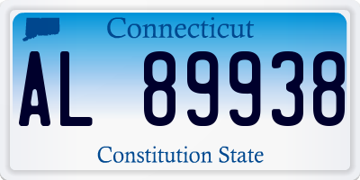 CT license plate AL89938