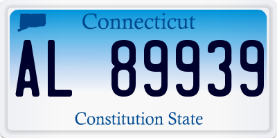 CT license plate AL89939