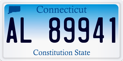 CT license plate AL89941