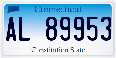 CT license plate AL89953