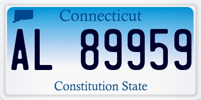 CT license plate AL89959