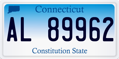 CT license plate AL89962