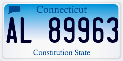 CT license plate AL89963