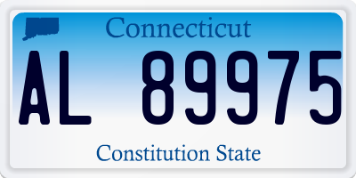 CT license plate AL89975