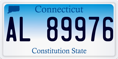 CT license plate AL89976
