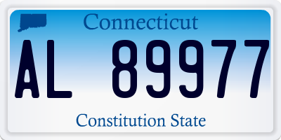 CT license plate AL89977