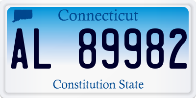 CT license plate AL89982