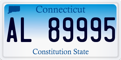 CT license plate AL89995