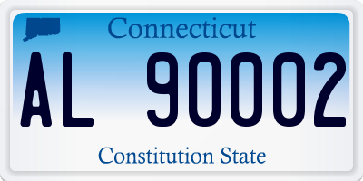 CT license plate AL90002