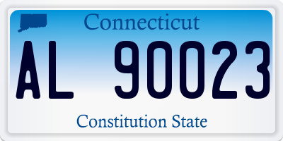 CT license plate AL90023