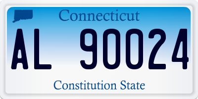 CT license plate AL90024