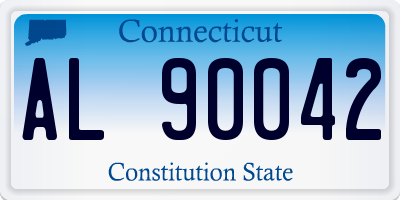 CT license plate AL90042