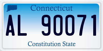 CT license plate AL90071