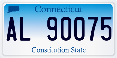 CT license plate AL90075