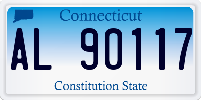 CT license plate AL90117