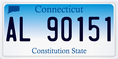 CT license plate AL90151