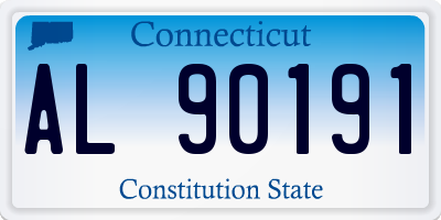 CT license plate AL90191